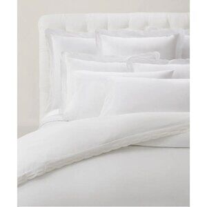 Ralph Lauren Malin Scallop Organic Cotton Duvet Cover, King MSRP $700